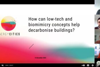 How can low-tech and biomimicry concepts help decarbonise buildings?